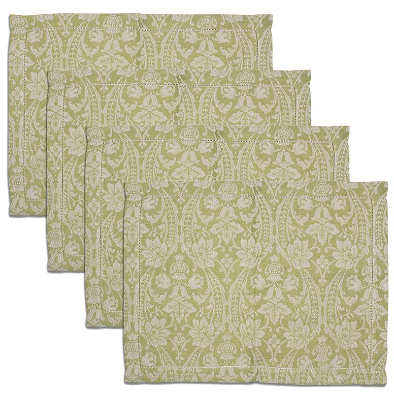 Giardino Busatti Italian Linen Placemats -Set of 4 (green)